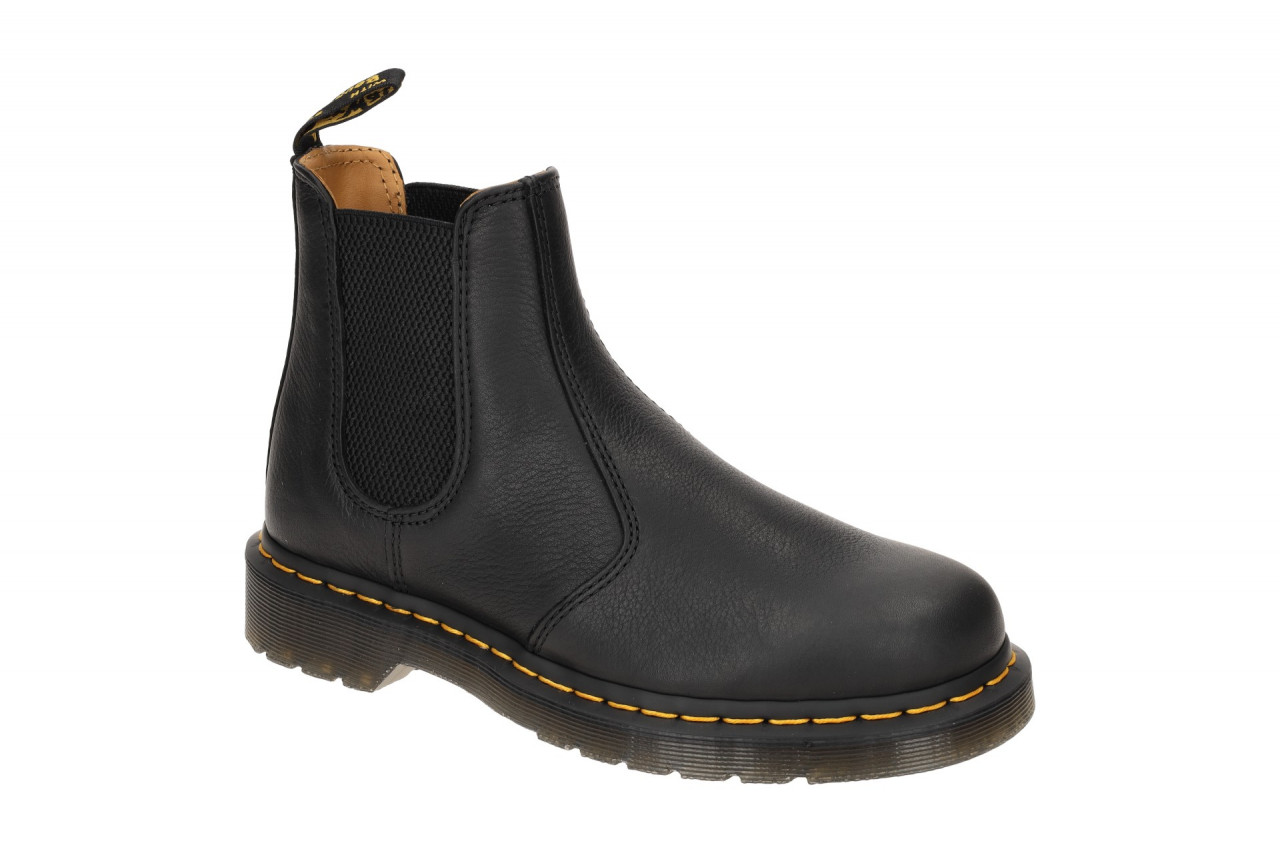 Dr. Martens 31989001 DrM2976 Schwarze Chelsea-Boots Stiefelette mit gelber Naht 1 Dr. Martens 31989001 DrM2976 Schwarze Chelsea-Boots Stiefelette mit gelber Naht