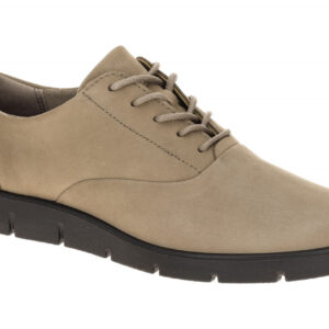 Ecco 282313 BELLA - Lace Damenschuhe taupe-grau Schwarzflexible PU-Sohle
