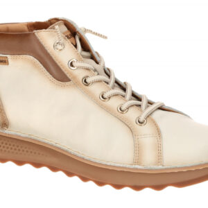 Pikolinos W3J-8509C1 ALAVA Damenschuhe wei? nata Slipper bequem Keilsohle