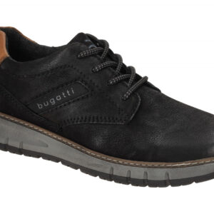 Bugatti Quebec Herrenschuhe 321-AOP01-3500 1000 Schwarz Velour Used Look Wech...