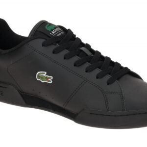 Lacoste Herrenschuhe Sneakers CARNABY CUP Schwarz Glattleder Gummisohle
