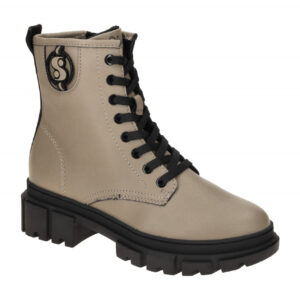 S. Oliver Damen Stiefeletten 25210 taupe Chunky Boots Vegan Soft Foam