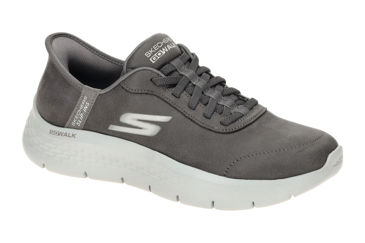 Skechers 124837 CHAR GO WALK FLEX - MALI Damenschuhe Slipper Grau - charcoal 1 Skechers 124837 CHAR GO WALK FLEX - MALI Damenschuhe Slipper Grau - charcoal