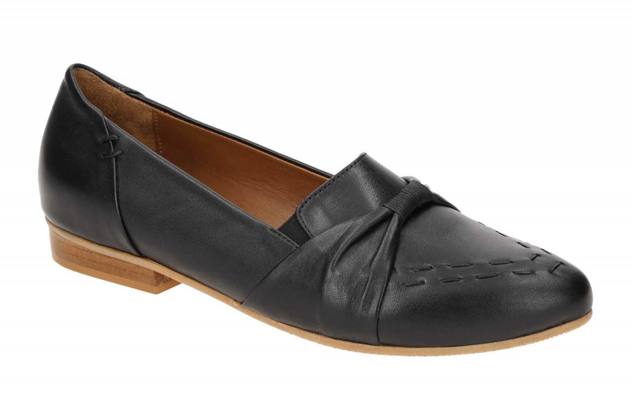 Everybody 23509C2399 BLAIR Damen Slipper Schwarz Echtleder Loafer mit Blockab... 1 Everybody 23509C2399 BLAIR Damen Slipper Schwarz Echtleder Loafer mit Blockab...