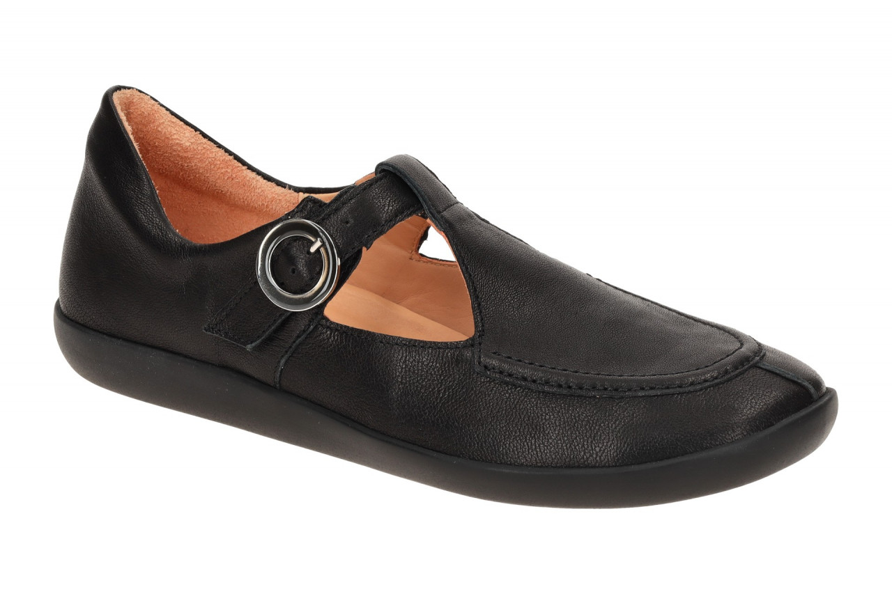 Think 1116 Schwarz Damen Ballerina Mary Jane T-Steg Echtleder rund G Weite 1 Think 1116 Schwarz Damen Ballerina Mary Jane T-Steg Echtleder rund G Weite