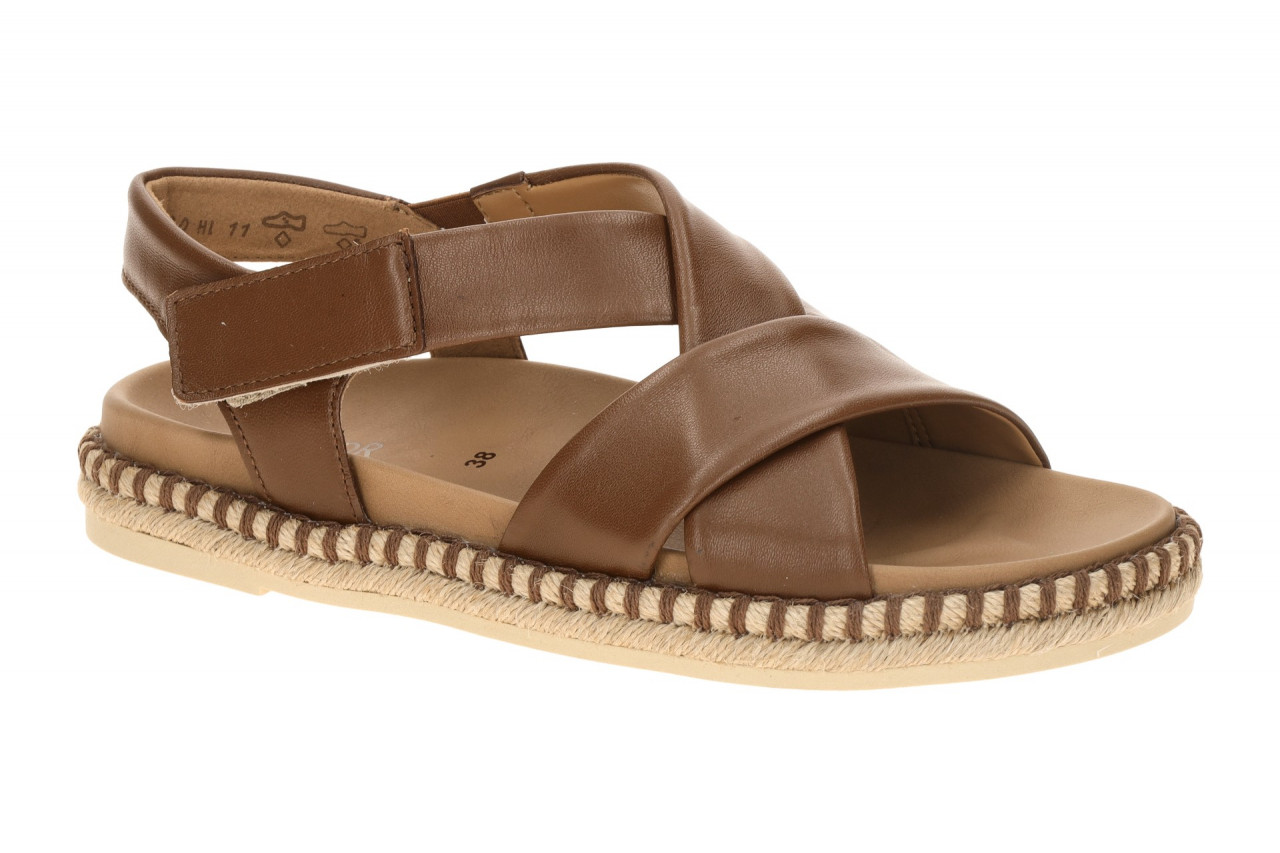 Gabor 83.781 Damen Sandalette cognac Braun G BEST FITTING Riemchen Kreuzriemen 1 Gabor 83.781 Damen Sandalette cognac Braun G BEST FITTING Riemchen Kreuzriemen