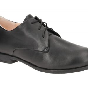 Think 20 Damen Schn?r-Halbschuhe AGRAT Schwarz Echtleder Wechselfu?bett