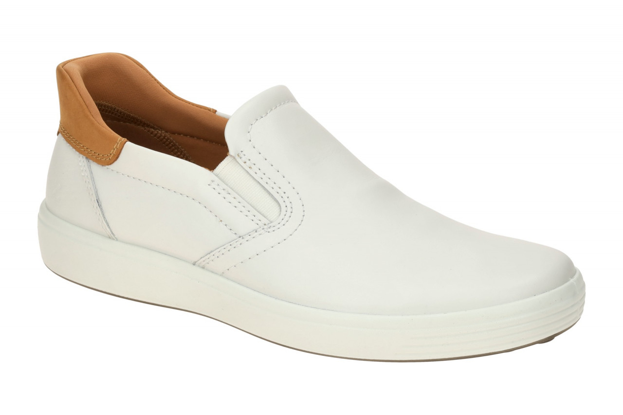 Ecco 470834 Soft 7 Mens Slip On V2 Herrenschuhe wei?/lion, Echtleder, flexibl... 1 Ecco 470834 Soft 7 Mens Slip On V2 Herrenschuhe wei?/lion, Echtleder, flexibl...