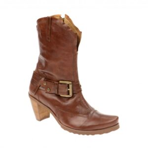 Tiggers Damenstiefel TT142-Missy 3 Almond Echtleder Hoher Absatz