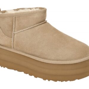 UGG 1135092 SAN Classic Ultra Mini Platform Damen Winterstiefel Beige Sand