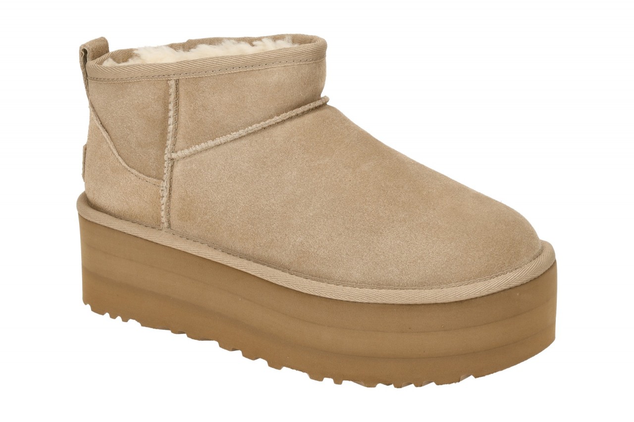 UGG 1135092 SAN Classic Ultra Mini Platform Damen Winterstiefel Beige Sand 1 UGG 1135092 SAN Classic Ultra Mini Platform Damen Winterstiefel Beige Sand