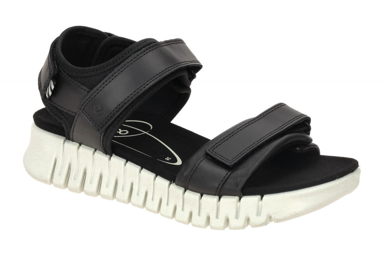 Ecco 21310301001 Damen Sandale Schwarz - Gruuv Sol mit flexibler Sohle 1 Ecco 21310301001 Damen Sandale Schwarz - Gruuv Sol mit flexibler Sohle