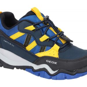 Geox J26HBB MONTRACK BOY ABX Kinderschuhe blau royal yellow wasserdicht atmun...