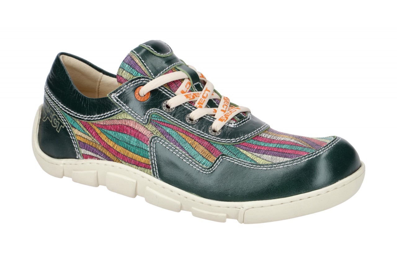 Eject 21320.001 FLIGHT Damen Halbschuhe Gr?n Multi Streifenmuster Echtleder 1 Eject 21320.001 FLIGHT Damen Halbschuhe Gr?n Multi Streifenmuster Echtleder