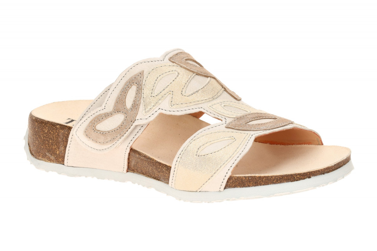 Think 3-001283-2010 MIZZI Damen Pantoletten beige pearl/kombi Keilabsatz Echt... 1 Think 3-001283-2010 MIZZI Damen Pantoletten beige pearl/kombi Keilabsatz Echt...