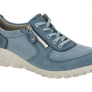 Waldl?ufer H89001 242 263 Damen Halbschuhe Blau Denim bequem OrthoTritt