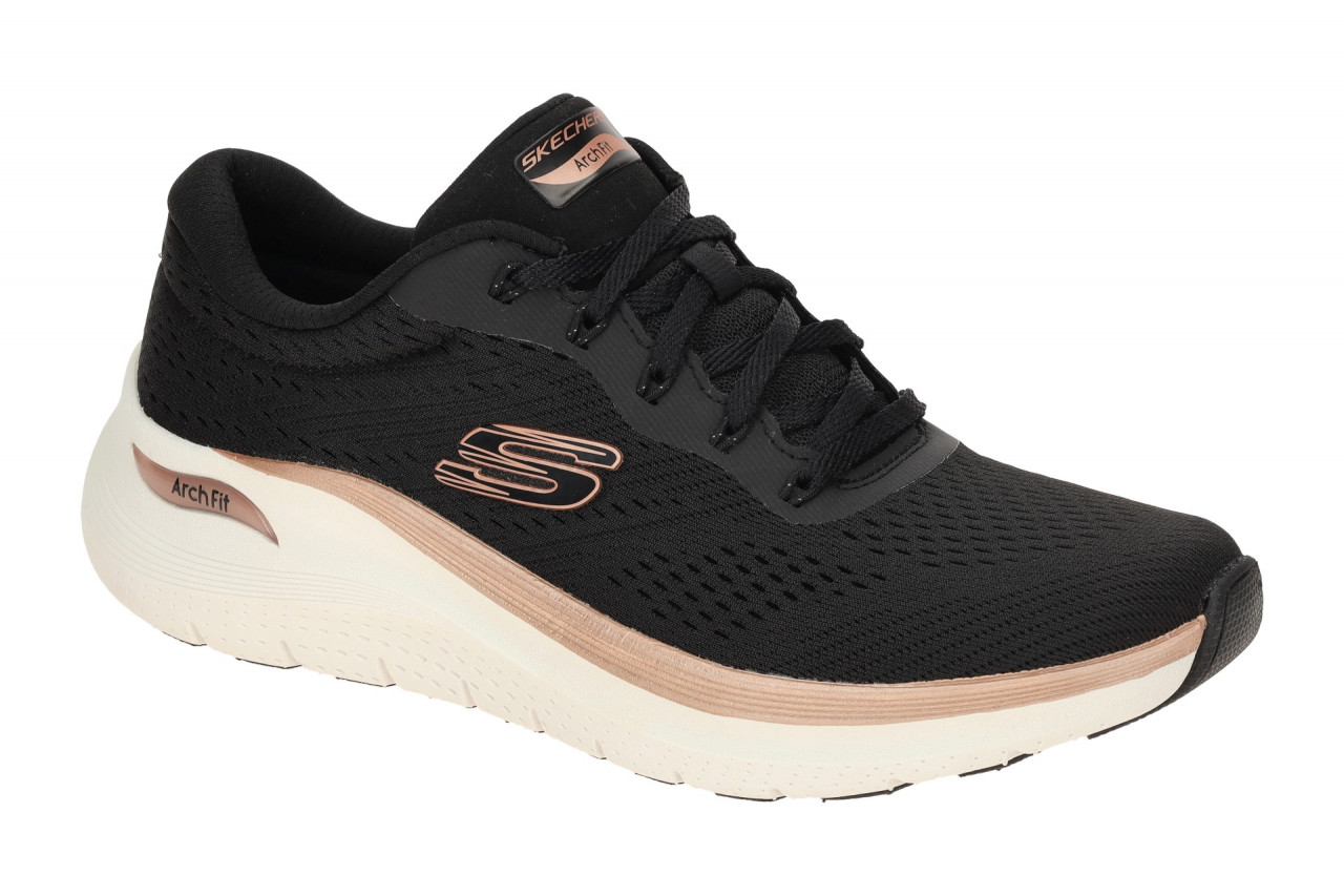 Skechers 150067 BKRG Halbschuhe Schwarz/Rose Gold mit Air Cooled Arch Fit 1 Skechers 150067 BKRG Halbschuhe Schwarz/Rose Gold mit Air Cooled Arch Fit