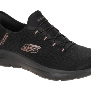 Skechers 150128 BKGD Damenschuhe Sneaker - Schwarz/Gold - Maschinenwaschbar