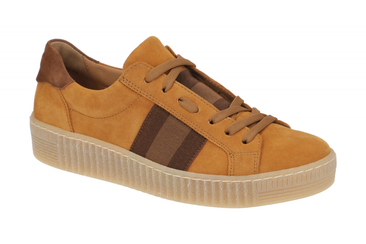 Gabor 53.336 Gelb Rauhleder Schn?r-Halbschuhe Bequeme Damenschuhe 1 Gabor 53.336 Gelb Rauhleder Schn?r-Halbschuhe Bequeme Damenschuhe