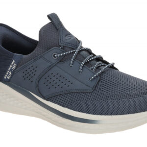 Skechers 210889 NVY Herren Slipper Halbschuhe Blau Navy vegan Air Cooled Memo...