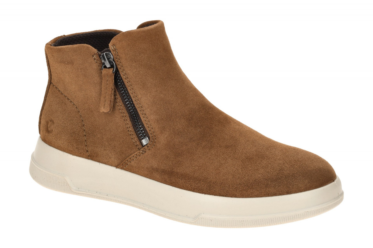 Ecco 22382305034 Damen Stiefeletten in Braun Camel - bequeme Schlupf Stiefelette 1 Ecco 22382305034 Damen Stiefeletten in Braun Camel - bequeme Schlupf Stiefelette