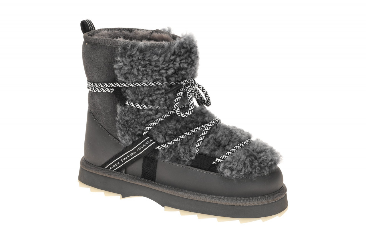 EMU W13196 CHAR Winterstiefelette BLURRED TEDDY grau + schwarz + beige Echtle... 1 EMU W13196 CHAR Winterstiefelette BLURRED TEDDY grau + schwarz + beige Echtle...