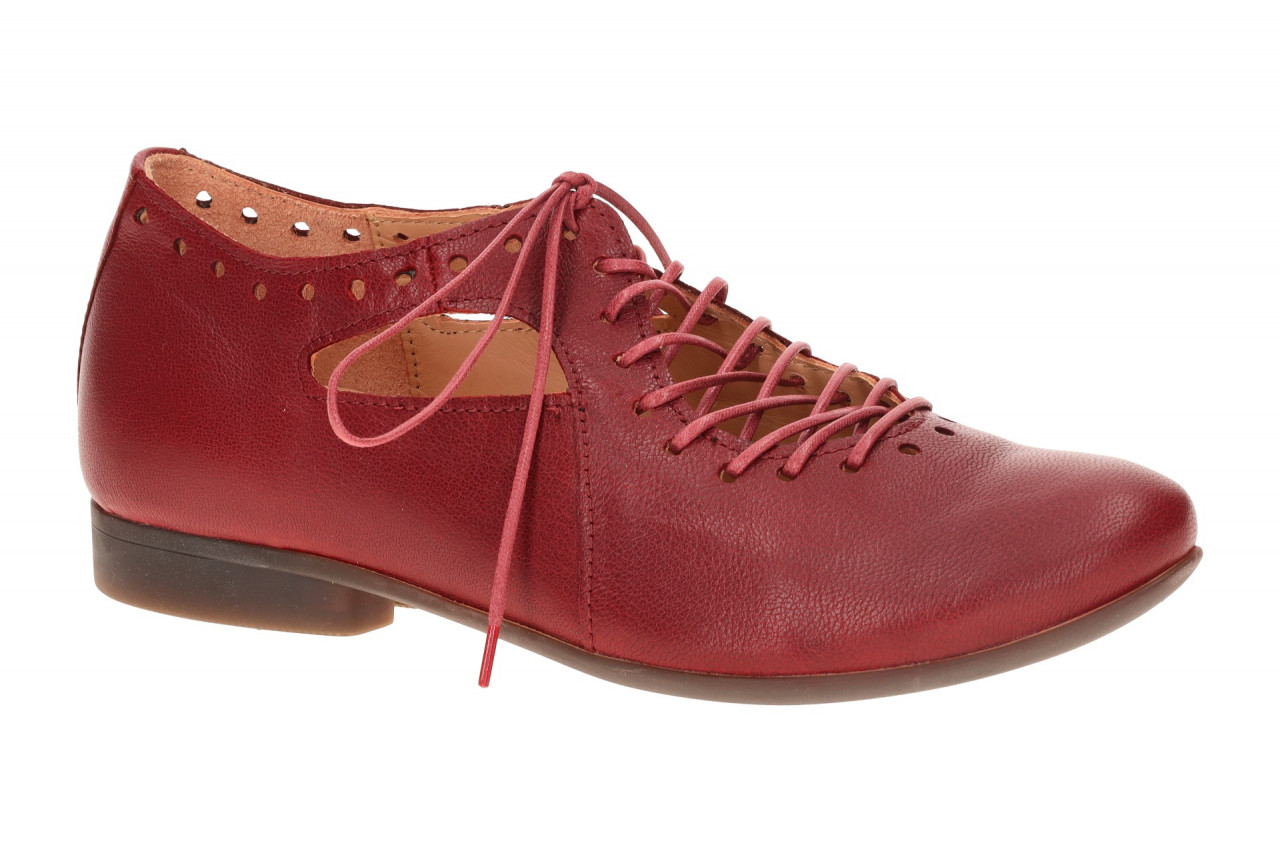 Think 3-000565-5030 GUAD Damen Halbschuhe rot - Echtleder, Blockabsatz 1 Think 3-000565-5030 GUAD Damen Halbschuhe rot - Echtleder, Blockabsatz
