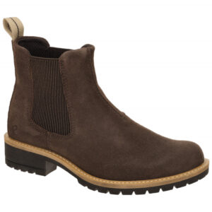 Ecco 20220305072 ELAINA Damen Stiefeletten coffee, elegant, Veloursleder