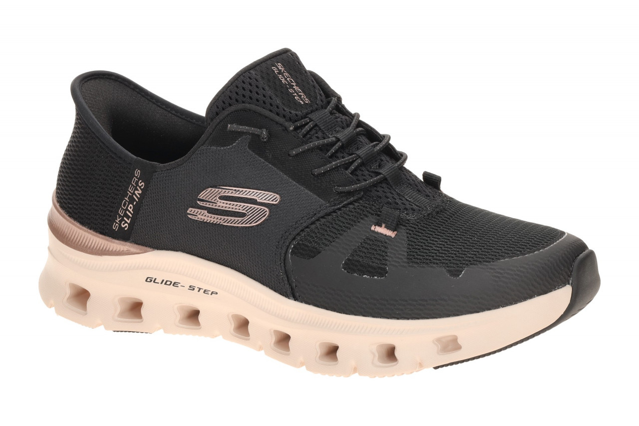Skechers 150438 BKRG Damen Slipper Schwarz Rose Gold Air Cooled Memory Foam 1 Skechers 150438 BKRG Damen Slipper Schwarz Rose Gold Air Cooled Memory Foam