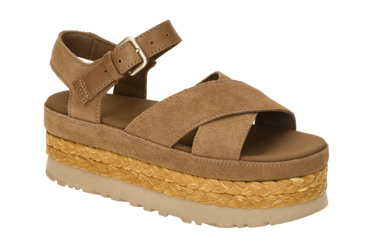 UGG 1167471 CHE Damen Sandalette AUBREY ANKLE STRAP - Braun Flexibel & Leicht 1 UGG 1167471 CHE Damen Sandalette AUBREY ANKLE STRAP - Braun Flexibel & Leicht