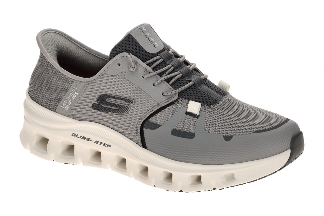 Skechers 200337EC GYCC Herren Slip-On Sneaker grau, rutschfest & wasserabweisend 1 Skechers 200337EC GYCC Herren Slip-On Sneaker grau, rutschfest & wasserabweisend