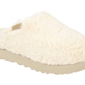 UGG 1135132 nat FUZZ SUGAR SLIDE Beige Damenschuhe Warmfutter Gummisohle