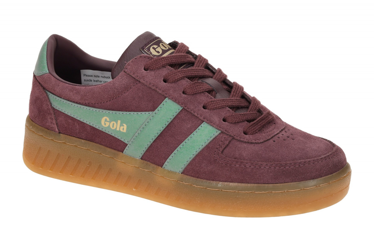 Gola CLA589RN GrandSlam Suede Damen Sneaker Lila Windsor Wine/Green Mist/Gum 1 Gola CLA589RN GrandSlam Suede Damen Sneaker Lila Windsor Wine/Green Mist/Gum