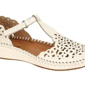 Pikolinos 655-0967 nata VALLARTA Damen Keilsandalen wei? Echtleder