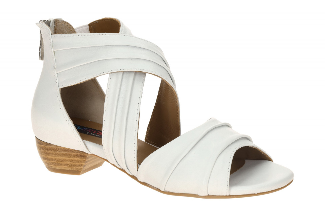 Everybody 28301S4114 GL002 Damen Sandale wei? Echtleder Kreuz-Riemchen-Sandal... 1 Everybody 28301S4114 GL002 Damen Sandale wei? Echtleder Kreuz-Riemchen-Sandal...