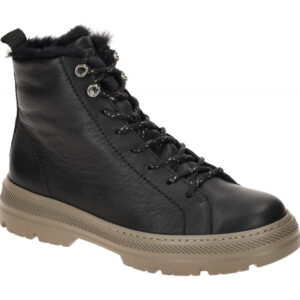 Paul Green Damen Stiefeletten Winterstiefel 5287-010 black Glattleder warm ge...