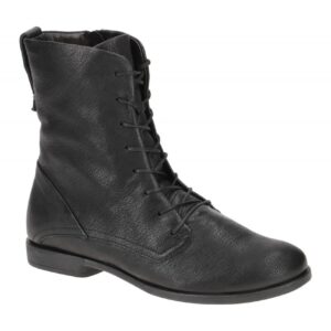 Think 34 Schwarz Damen Stiefeletten AGRAT Echtleder Absatz 1,3cm