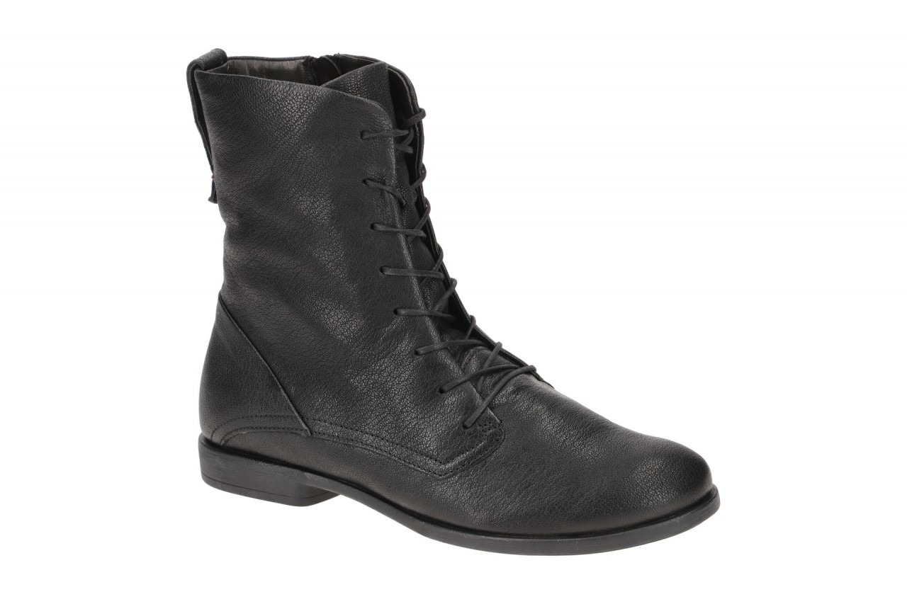 Think 34 Schwarz Damen Stiefeletten AGRAT Echtleder Absatz 1,3cm 1 Think 34 Schwarz Damen Stiefeletten AGRAT Echtleder Absatz 1,3cm