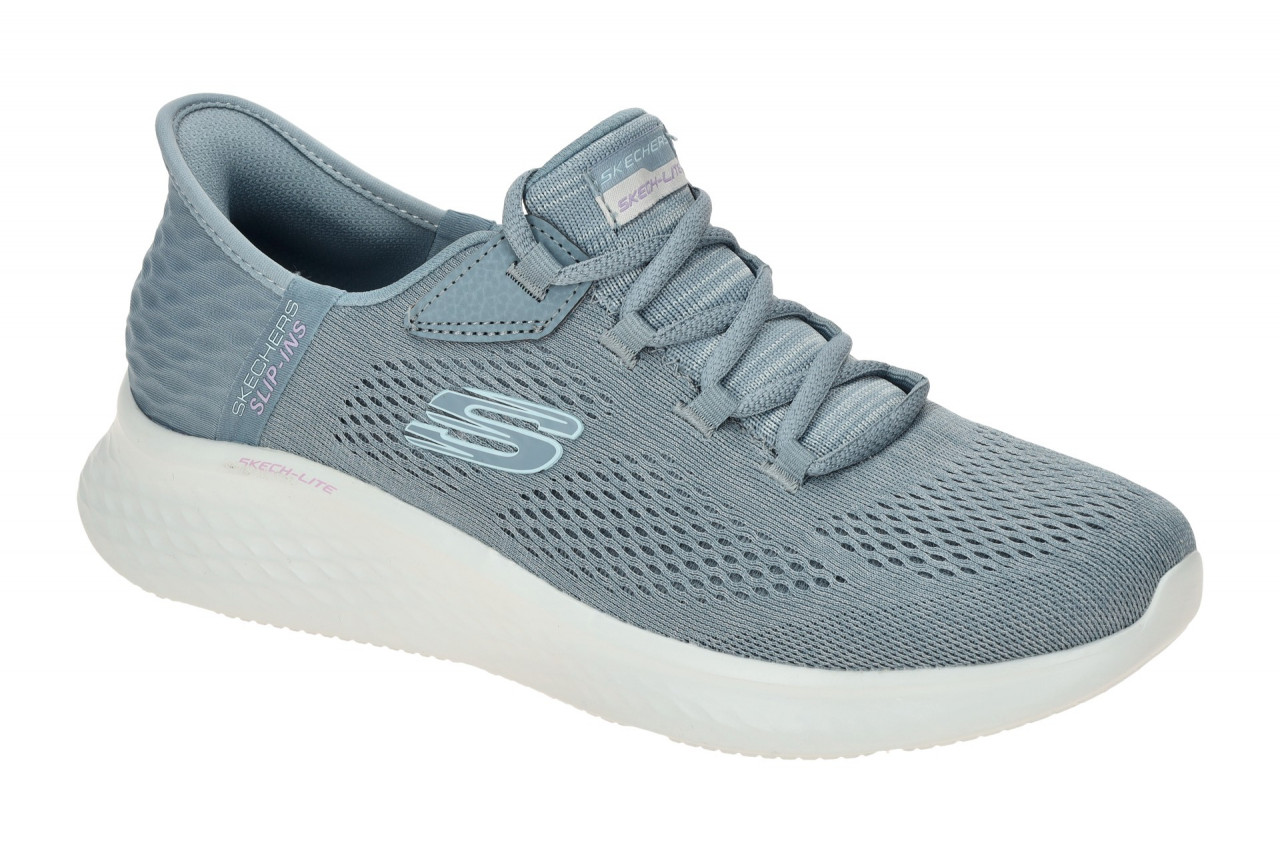 Skechers 150012 SLT Damen Sneaker blau grau slate AIR Cooled Memory Foam 1 Skechers 150012 SLT Damen Sneaker blau grau slate AIR Cooled Memory Foam