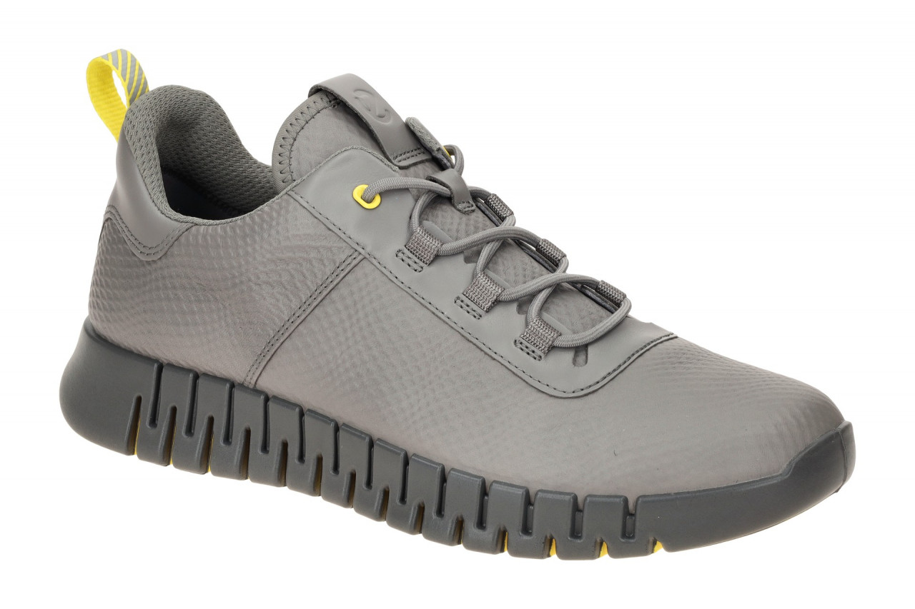 Ecco 525274 Grau Steel/Steel/Buttercup Herrenschuhe Sneaker Dual-Fit Weite G+H 1 Ecco 525274 Grau Steel/Steel/Buttercup Herrenschuhe Sneaker Dual-Fit Weite G+H