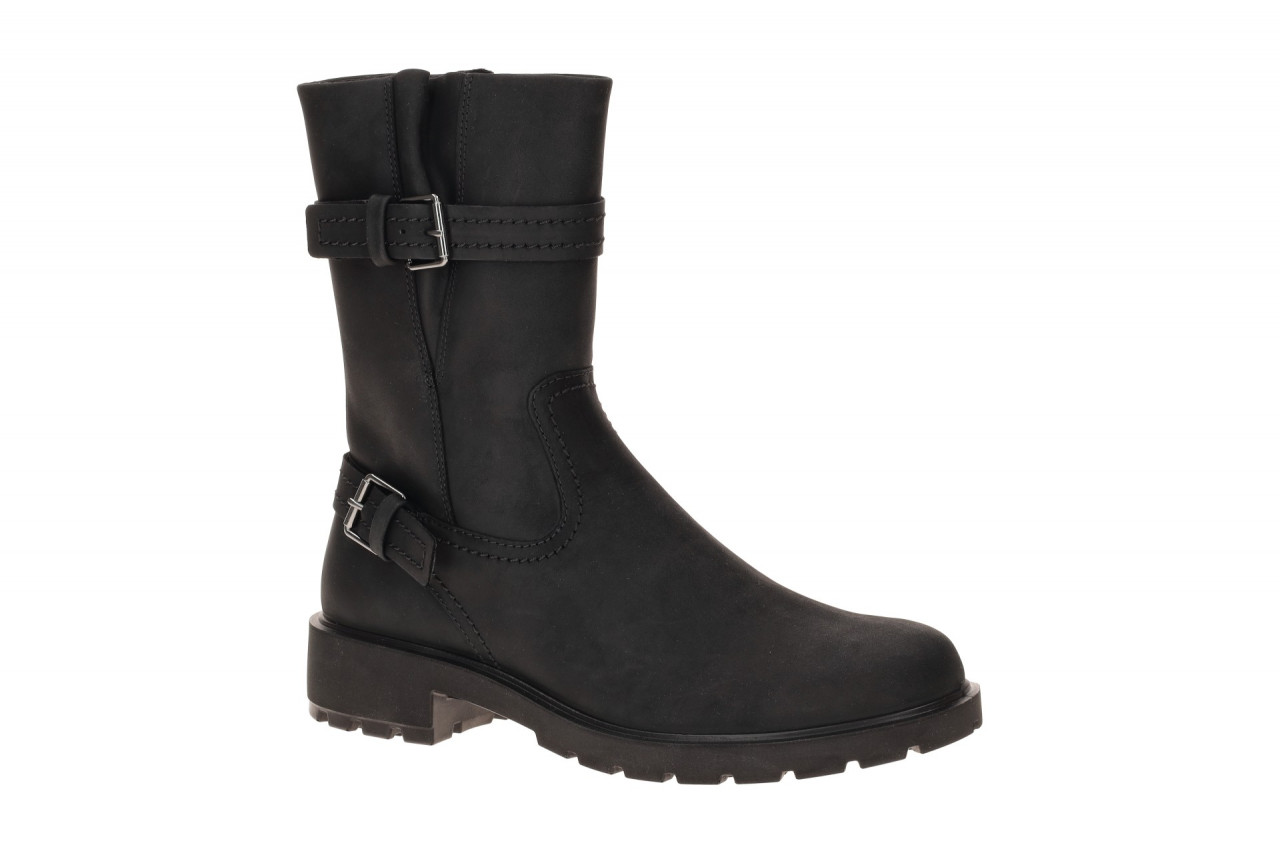 Ecco 23138302001 Biker Boot Damen Stiefelette Schwarz Fettleder Dual Fit 1 Ecco 23138302001 Biker Boot Damen Stiefelette Schwarz Fettleder Dual Fit