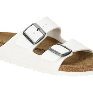 Birkenstock 552683 ARIZONA BS Wei? Synthetik Pantoletten mit Schnalle