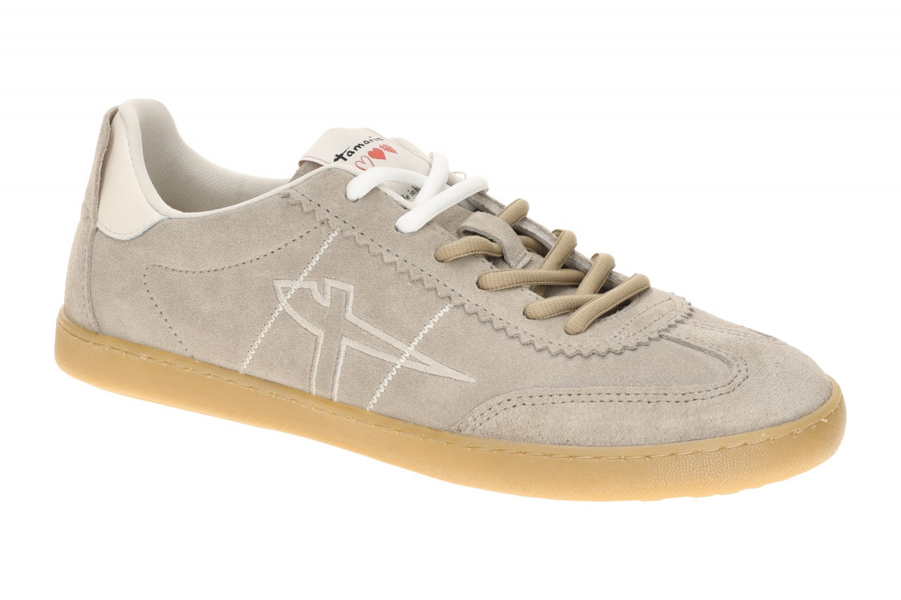 Tamaris 1-23609-46 341 Damen Retro Sneaker grau taupe bequem gepolstert 1 Tamaris 1-23609-46 341 Damen Retro Sneaker grau taupe bequem gepolstert