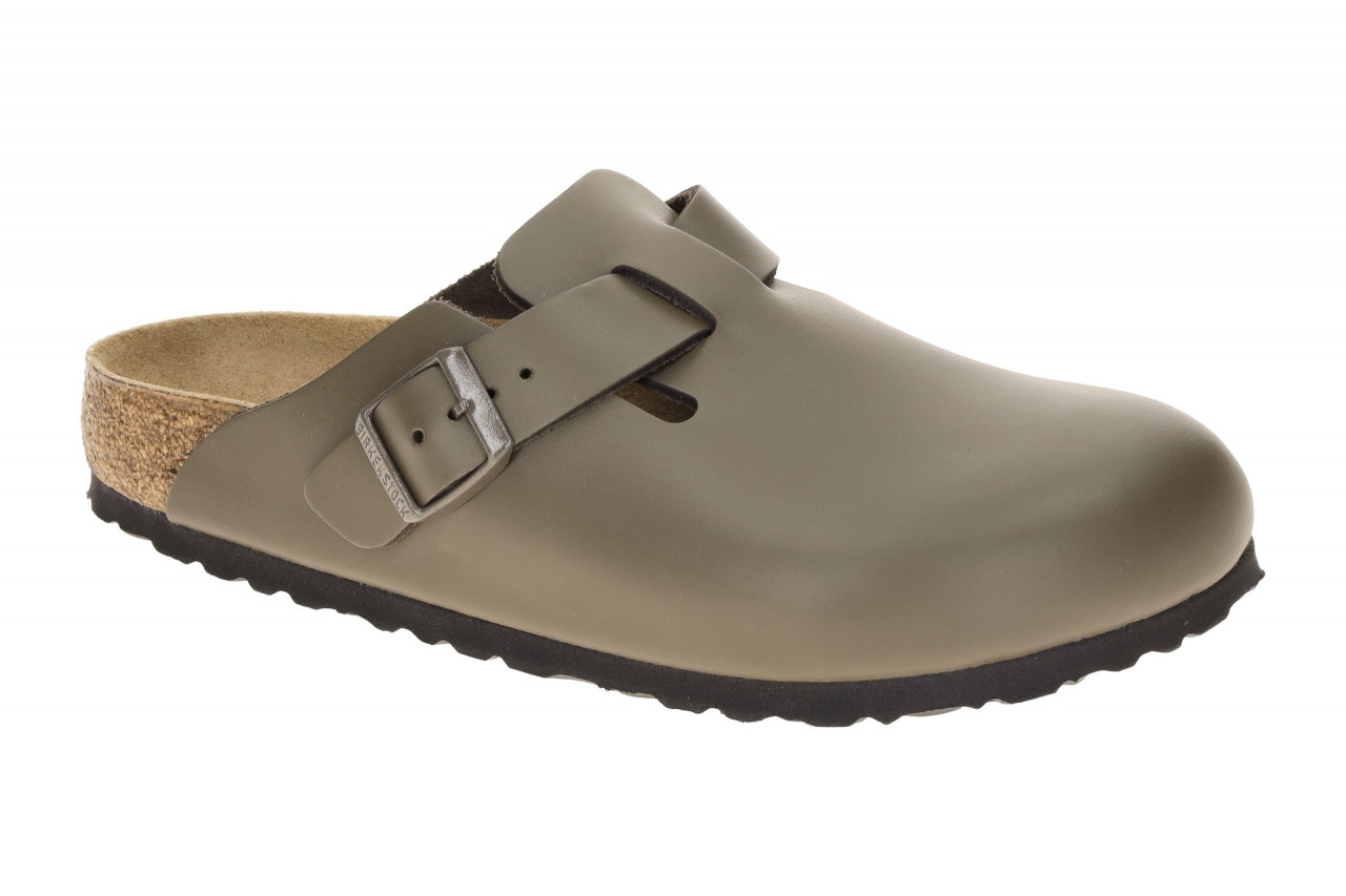 Birkenstock 1029156 BOSTON BS Damen Pantoletten Grau Concrete Gray Echtleder 1 Birkenstock 1029156 BOSTON BS Damen Pantoletten Grau Concrete Gray Echtleder
