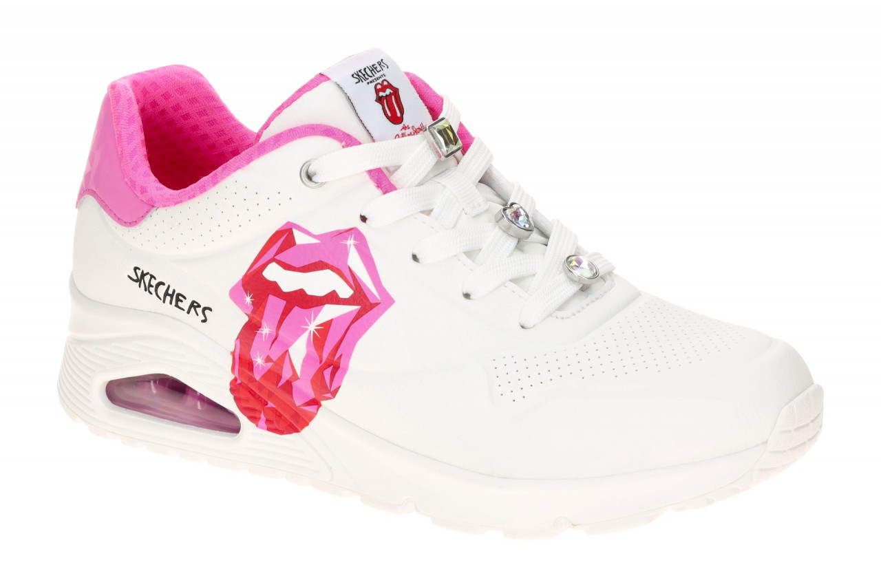 Skechers 190004 WPK UNO - DIAMOND STONES Damenschuhe wei?/pink Air Cooled Mem... 1 Skechers 190004 WPK UNO - DIAMOND STONES Damenschuhe wei?/pink Air Cooled Mem...