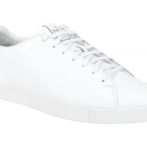 Puma 376982 01 FUSION CLASSIC Herren Sneakers Wei? Echtleder Textil Fu?bett