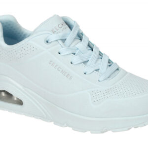 Skechers 73690 LTDN Damen Sneaker Halbschuhe Blau Light Denim Memory Foam