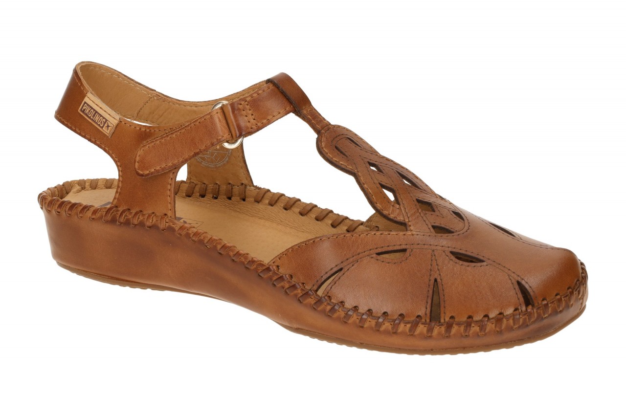 Pikolinos 655-0703 brandy VALLARTA Damen Keilsandalen braun Fu?bett aus Echtl... 1 Pikolinos 655-0703 brandy VALLARTA Damen Keilsandalen braun Fu?bett aus Echtl...
