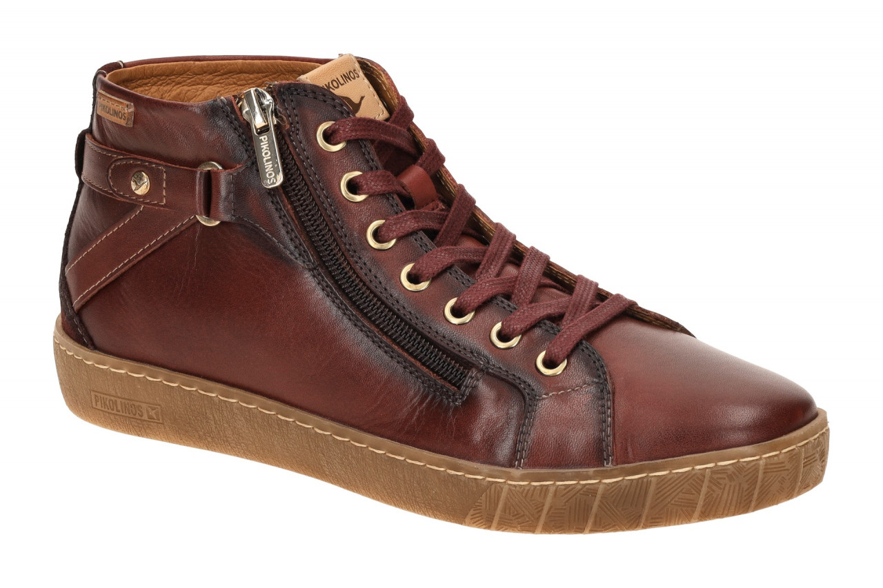 Pikolinos W7B-8868C1 arcilla Damen Stiefeletten rot - bequeme Mid-Sneaker Boots 1 Pikolinos W7B-8868C1 arcilla Damen Stiefeletten rot - bequeme Mid-Sneaker Boots