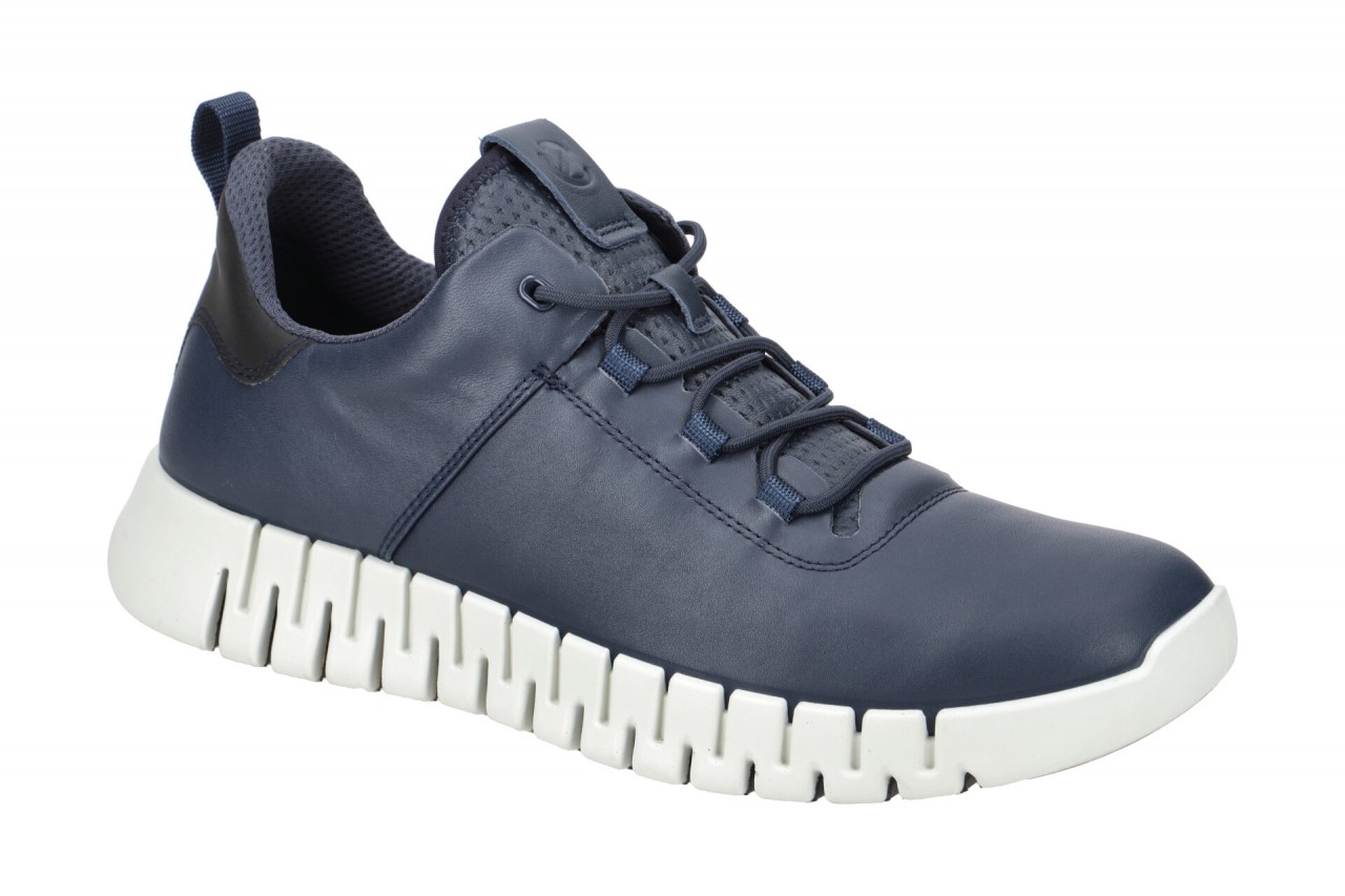 Ecco 525204 Herrenschuhe Gruuv - Dunkelblaue Sneaker mit reflektierender Fers... 1 Ecco 525204 Herrenschuhe Gruuv - Dunkelblaue Sneaker mit reflektierender Fers...